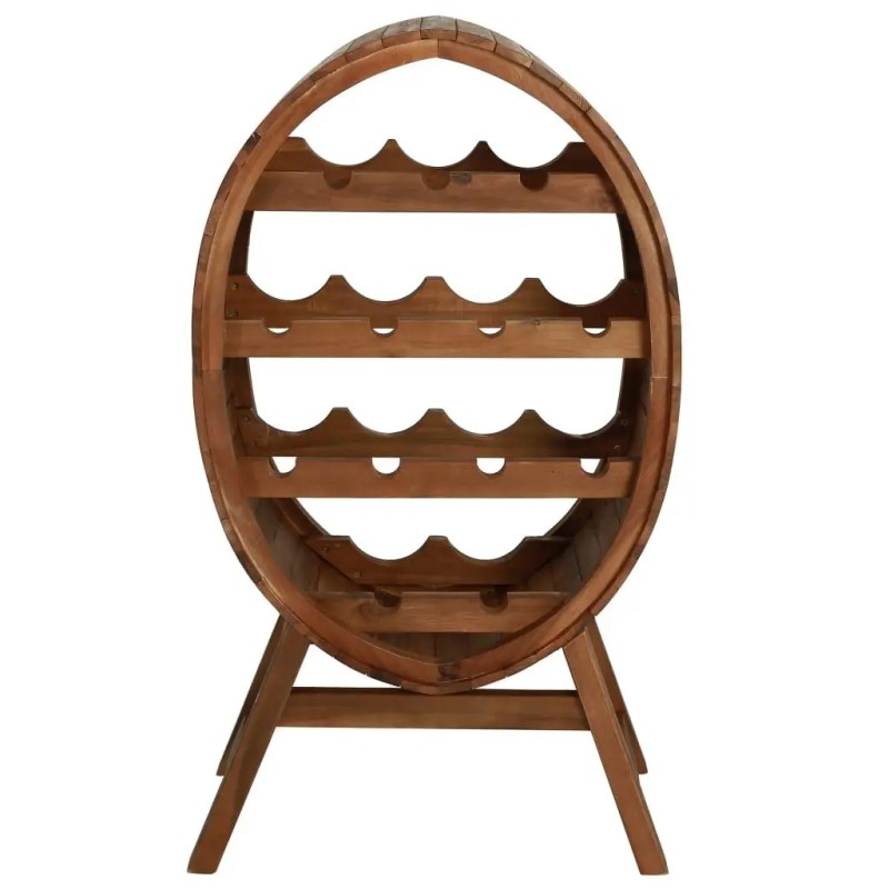 Solid Acacia Wood Wine Rack 13 Bottle Capacity Display Stand