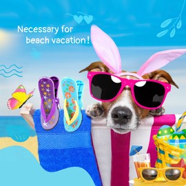 Creative Beach Towel Clip, Slippers Towel Clip, Travel/Pool Lounge Chair Essential, Oversized Cute Drying Clothes Clip（4 Pack）