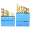 NORTOOLS HSS Round Shank TiN Coated Drill Bit Set with