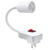 FEYAIM Plug in Light Socket E26/E27 Socket Adapter with On/Off