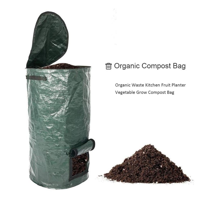Stecto Garden Composter, Environmental Organic Compost Fermentation Bag with Zip