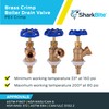 SharkBite 1/2 x 3/4 Inch MHT Brass Crimp Boiler Drain