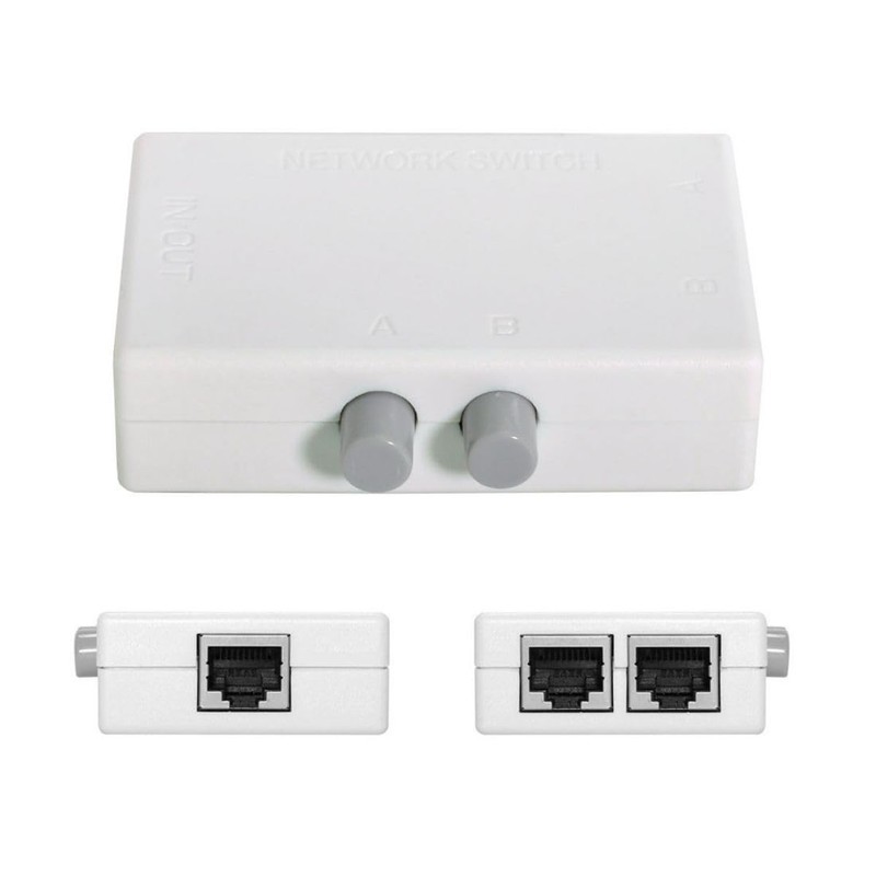 chenyang RJ45 Switcher Adapter 2 in 1 Output & 1