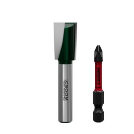 CSOOM 8 mm Shank Professional Floor Cleaning Cutter with Impact Magnetic Bits, End Mill, Woodworking Tool Bit (13 mm)