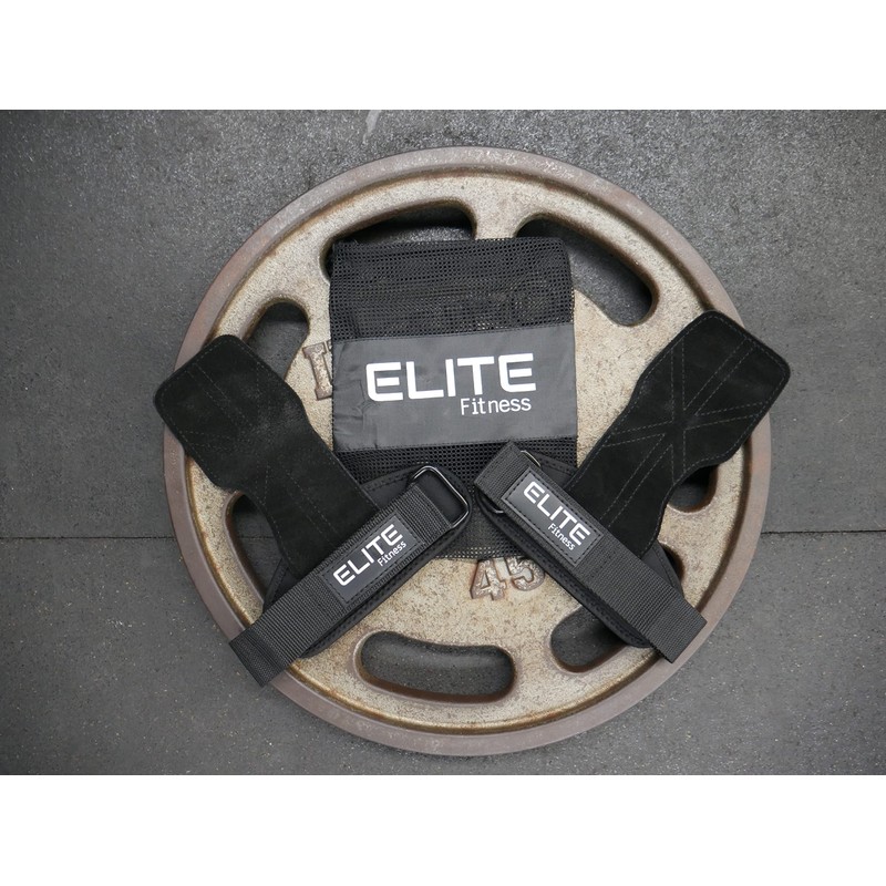 Elite Fitness Calleras de Cuero para Gimnasio, Protectores de Mano