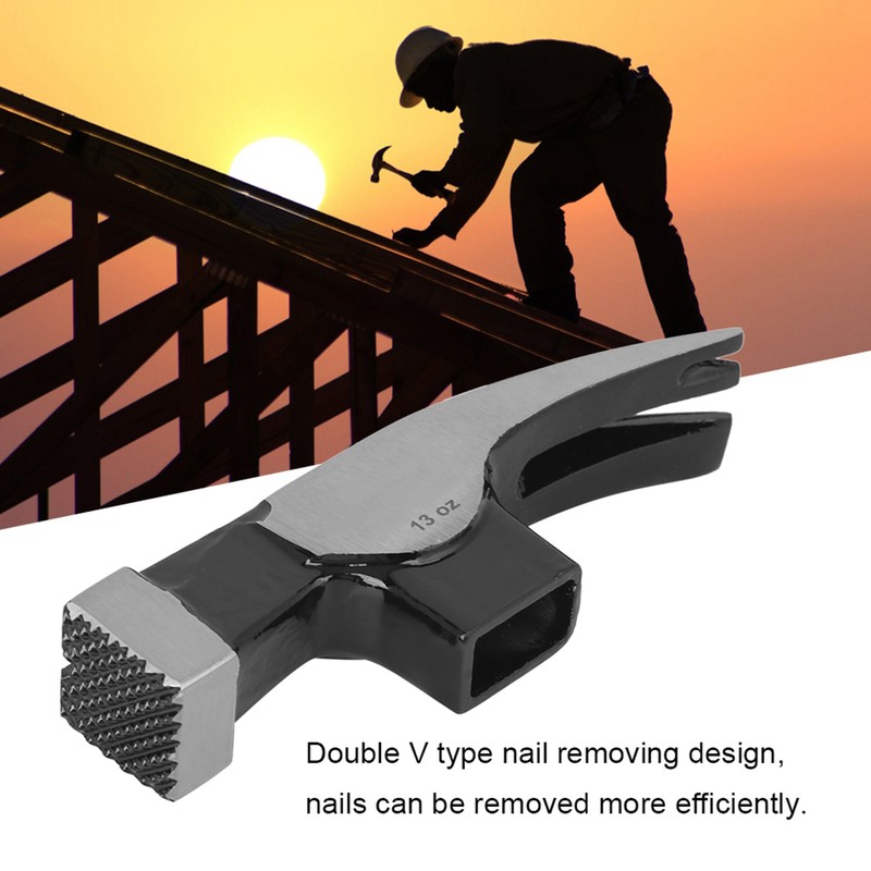 13oz Right Angle Double Fork Carpenter Claw Hammer Head Woodworking