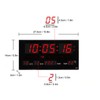 LED Number Clock Large Big Digital Display with Temperature Wall
