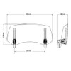Puig 20764W Windscreen Spoiler Attachment Clip-On Clear