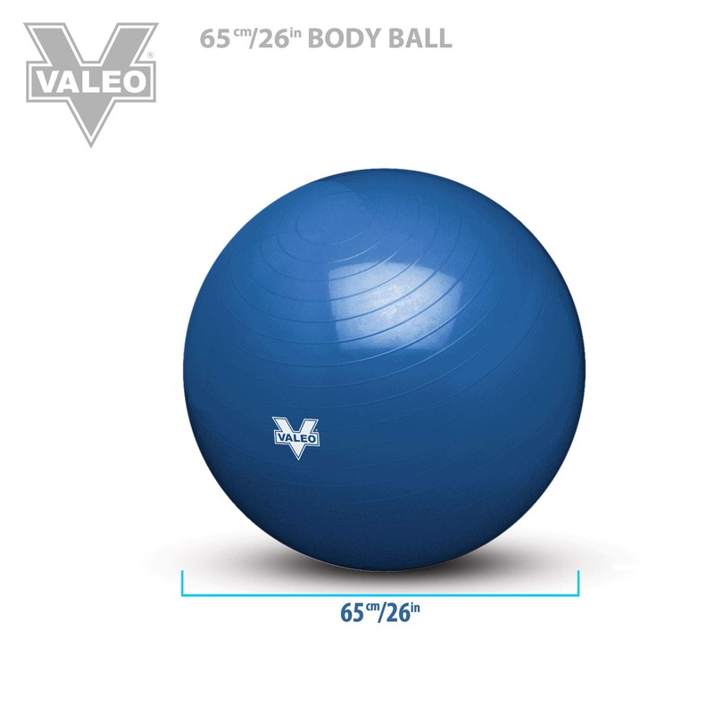 Valeo Exercise Body Ball - Professional Grade Anti-Burst Fitness, Balance