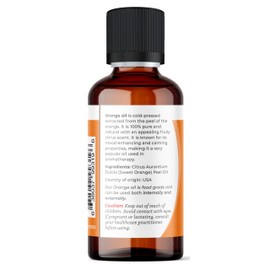Viva Doria 100% Pure Sweet Orange Essential Oil, Undiluted, Food Grade, USA Orange Oil, 30 mL (1 Fl Oz)
