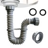 VIVIDA Sink Drain Pipe 1-1/2", Flexible Drain Pipe, 7.5"-17.7" Expandable