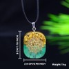 KETLIXS Orgone Pendant, Metatron Cube OM Crystal, Orgonite Chakra Crystal