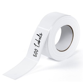 Removable Freezer Labels 500pcs,1 x 2 Inch Blank Food Labels for Freezer Storage, Waterproof & Oil Resistant Fridge Sticker, No Residue, Easy to Write On, Perfect for Home, Restaurants & Catering