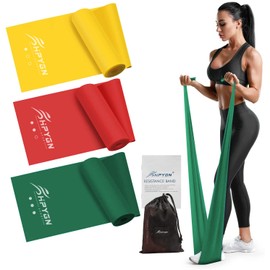 Resistance Bands, Exercise Bands Set, Yoga Bands for Physical Therapy, Yoga, Pilates, Rehab, Fitness, Strength Training, Professional Non-Latex Elastic Bands for Home Gym