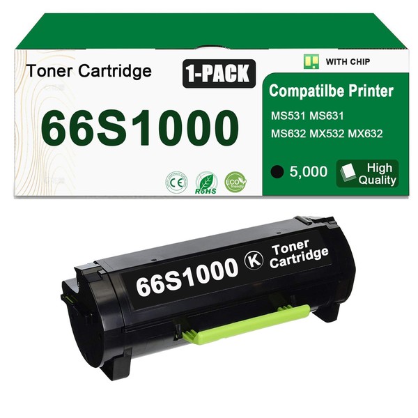 Derplin 66S1000 Toner Cartridge Use for MS531dw MS631dw MS632dwe MX532adwe