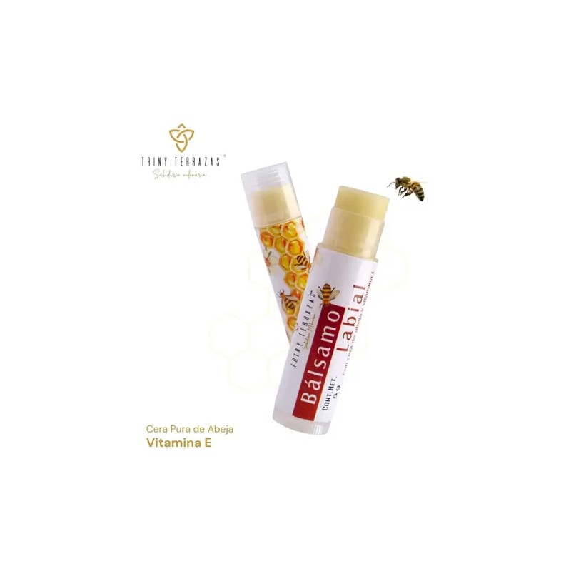 Bálsamo Labial Hidratante Con Cera Y Miel De Abeja 2