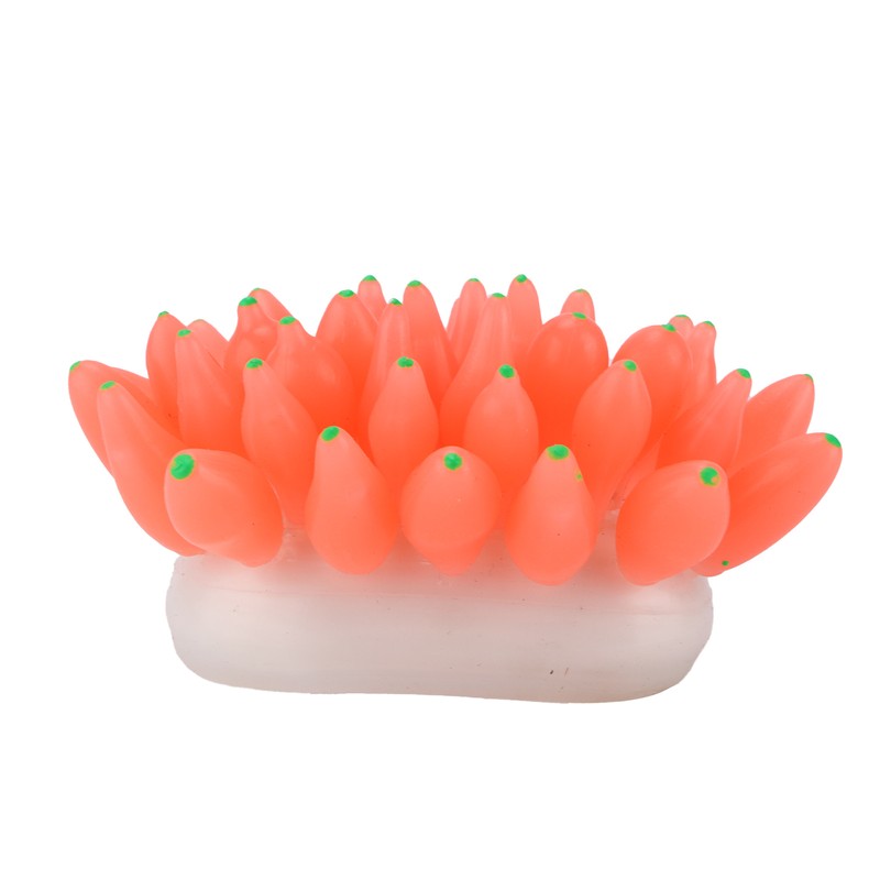 Aquarium Artificial Silicone Decoration Fish Tank Simulation Silicone Coral OrnamentRed