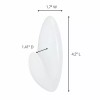 Command BATH17-ES-E 051141958392 Towel, Clear Frosted, 1-Hook, 1-Large...