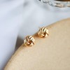 QIAOLEHUI Gold Statement Geometric Dangle Drop Earrings for Women Chunky