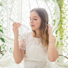 USAGA USAGA Head Massager Scalp Massager 20 Fingers Head Scratcher for Head Body Relaxing (Silvery)