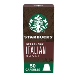 Starbucks by Nespresso Original Line Dark Roast Italian Roast Coffee, 50-count Espresso Pods