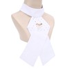 Horse Riding Stock Tie Equestrian Pre Tied Brooch Cotton Adult