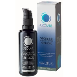 OZOLABS OZONATED OIL - SENSIOIL© | Certified Organic Ozonated Olive Oil & Ozonated Sunflower Oil | Deep Hydration & Skin Regeneration | ISO 9001 | 1.7 fl. oz.