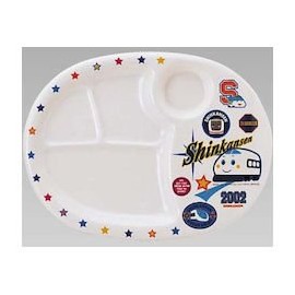 Daiwa (Two Japanese) melamine Kids Dinnerware "System" Lunch Plates (Large) MC – 31