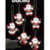 Bucilla Jeweled Super Santa - Set of 6 - Felt