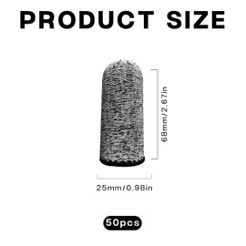 50 Pcs Finger Protectors, Reusable Finger Cots with 5-Level Cut Resistant Protection, Breathable Finger Sleeves and Thumb Protectors for Garden, Kitchen, Work, Sculpture, Agricultural Affairs