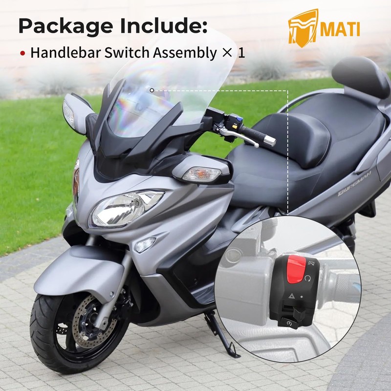 M MATI Handlebar Control Switch Start Kill Stop Button for