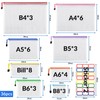 Pack of 36 Document Bags with Zip A4 A5 A6