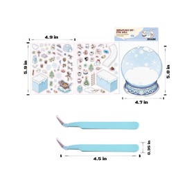 8 Sets DIY 3D House Stickers, Funny Reusable 3D Sticker Scenes, Create Your Own Mini Room Scenes, Treat Adults, To Relieve Stress and Spend Time