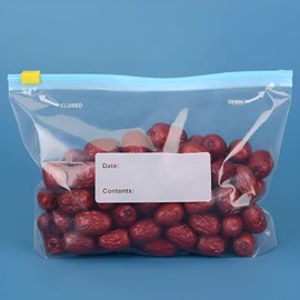 PARENCE. - Set of 20 Freezer Bags with Double Ultra Zip - Food Bags 20 Pieces - Dimensions 20 x 10 cm - Transparent and Durable