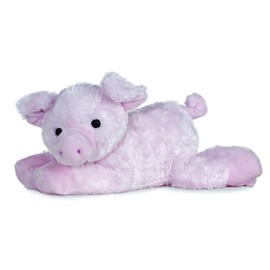 Aurora Animal 06648 Flopsies, Piggolo Pig, 30 cm, Plush Toy, Pink