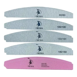 Mussa Paquete De 10 Limas Sponge / 80 / 100 / 150 / 180  Para Uñas