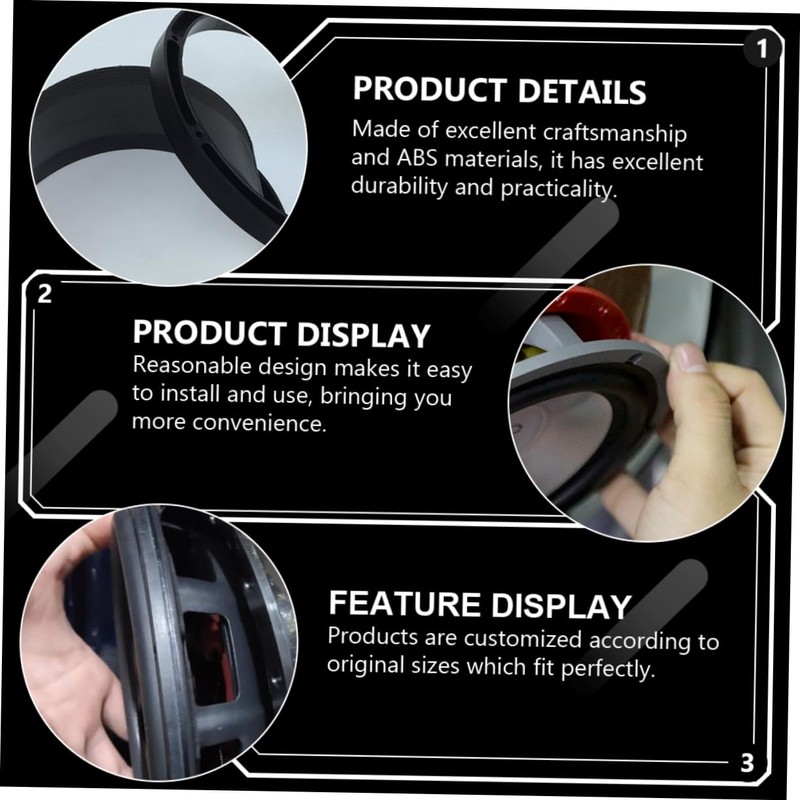 Gatuida 2sets 6.5 Inch Speaker Pad for Car Rubber Protection