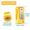 Zimmermann sharpener, pack of 4, handheld single-hole sharpener for flat