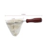 AUEAR, Wooden Handle Coffee Filter Reusable Cafe Flannel Cloth Bag