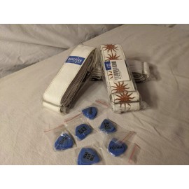 Bohemian Adjustable Heavy Duty Guitar Strap For Any Guitar. Set Of Three & 6 Packs Picks