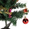19.7inch Tabletop Christmas Tree Mini Artificial Decorated Christmas Tree Set