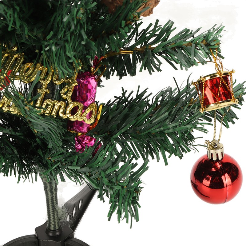 19.7inch Tabletop Christmas Tree Mini Artificial Decorated Christmas Tree Set