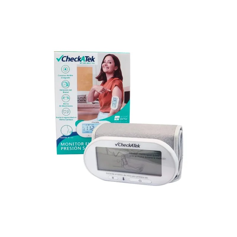 Monitor De Presin De Brazo Con Voz Usb Recargable Checkatek