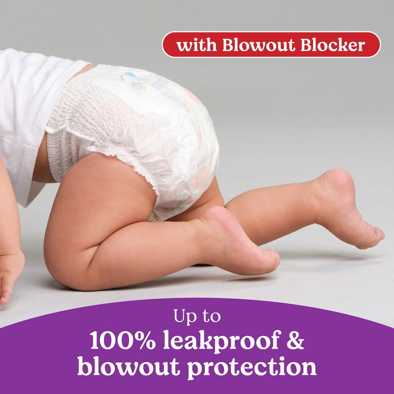 Huggies Size 7 Baby Diapers, Little Movers HuggFit 360° Baby