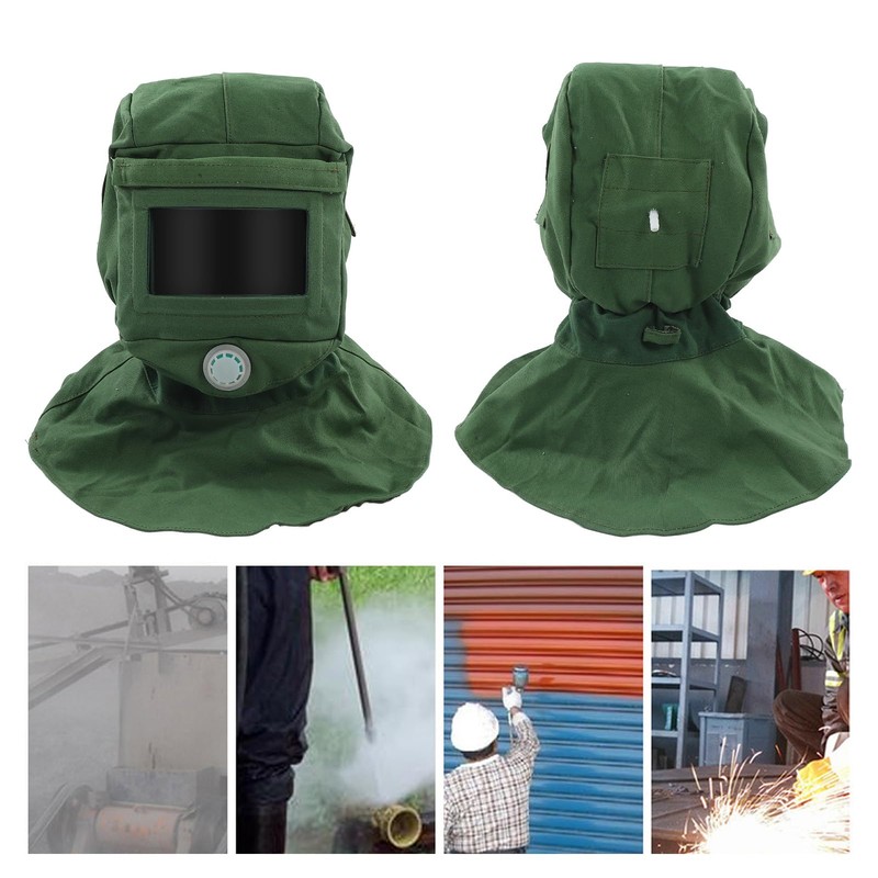 Sandblasting Cap Canvas Scarf Cap Sandblasting Mask Anti Dust Protective