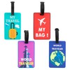 TamBee Luggage Tags 4pcs Suitcases Luggage Tags Labels Travel Suitcase