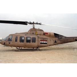 History Galore 24x36 Gallery Poster, an Iraqi Air Force Bell 214ST Transport Helicopter After Being Captured by a US Marine Corps Unit at The Start of The Ground Phase of Operation Desert Storm