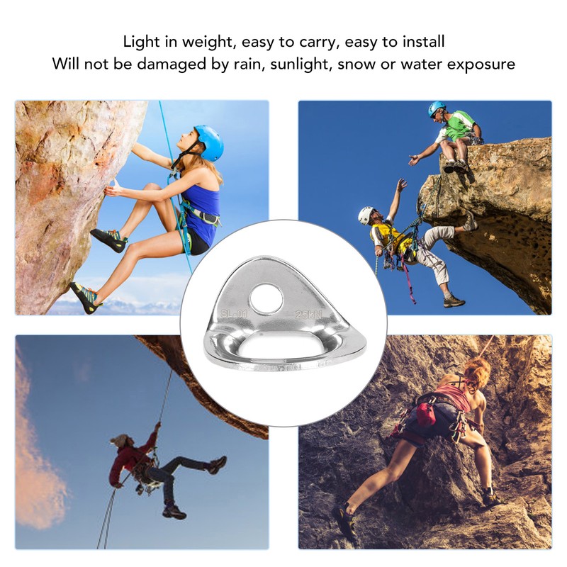 5PCS Climbing Anchor 316 Stainless Steel Climbing Hanger for Rappelling