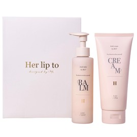 (Her lip to Beauty) Sensual Rich Body Cream, Dry Skin, Body Cream, Moisturizing Cream, Highly Moisturizing, Beauty Ingredient, Smooth, Non-stick, 6.3 oz (180 g) (Gift Set, Nude Pearl Scent)