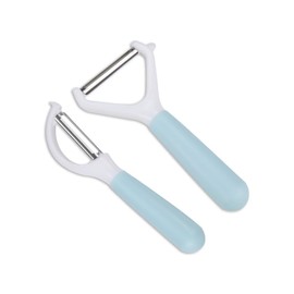 YOPPLIND Vegetable and fruit peeler Stainless steel peeler Kitchen appliance (Sky blue)